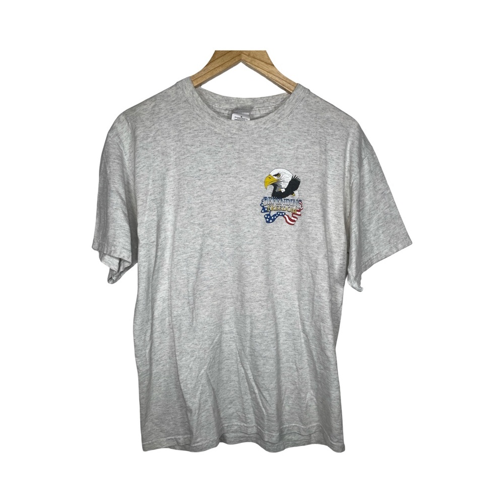 Operation Iraqi freedom grey short sleeve medium men’s t shirt